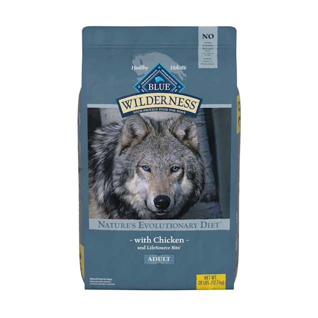 Blue Buffalo Wilderness Natural Adult High Protein Grain Free Chicken Dry Dog Food, 28 lbs. - Carousel image #1