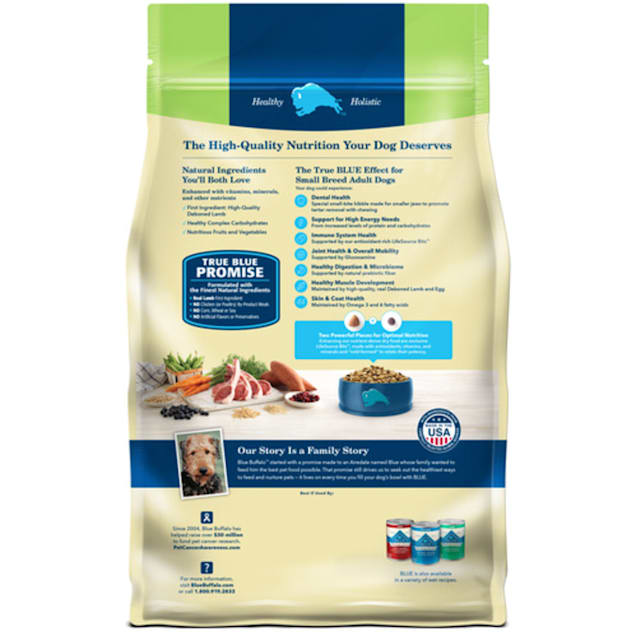 Blue Buffalo Life Protection Formula Adult Small Breed Lamb and Brown Rice Dry Dog Food 5lb