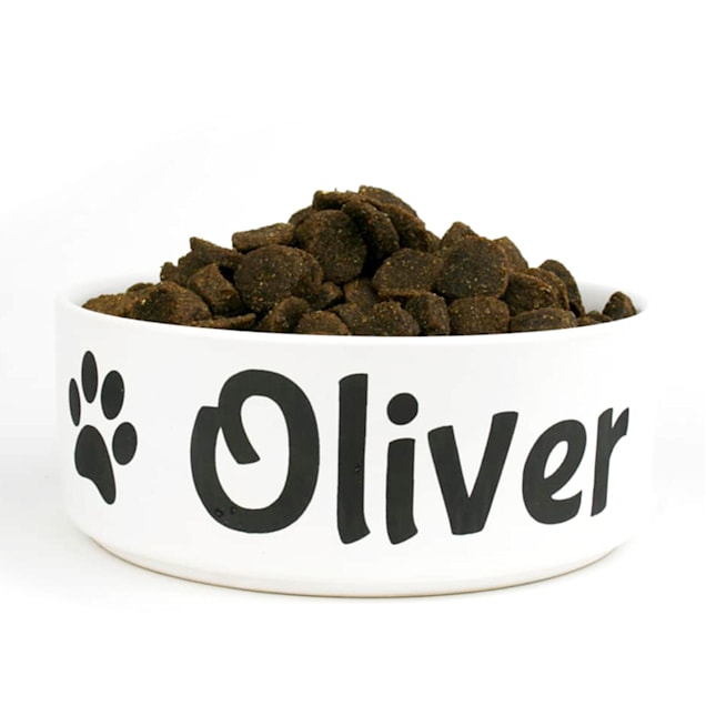 GoTags Personalized Ceramic Pet Food Bowl 2 Cups Petco