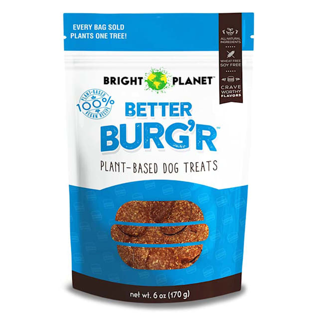 Bright Planet Pet Better Burg'r Plant-Based Dog Treats, 6 oz. - Carousel image #1