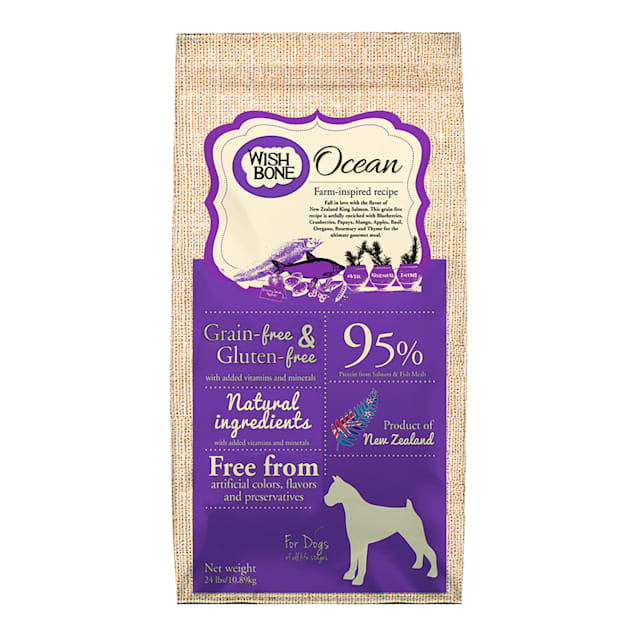 Wishbone Grain Free Ocean - Real New Zealand King Salmon Dry Dog Food, 24 lbs. - Carousel image #1