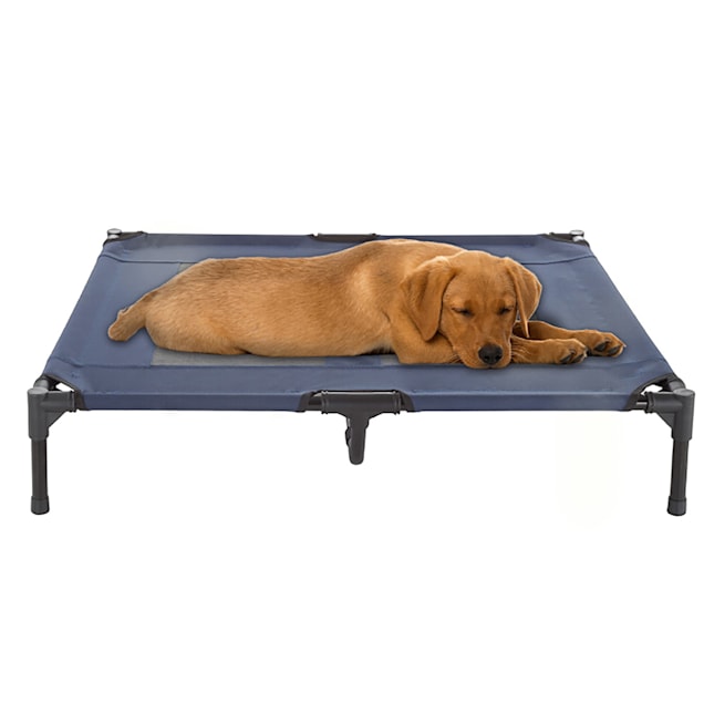 Pet Adobe Navy Elevated Dog Bed & Cot-Style Frame 36