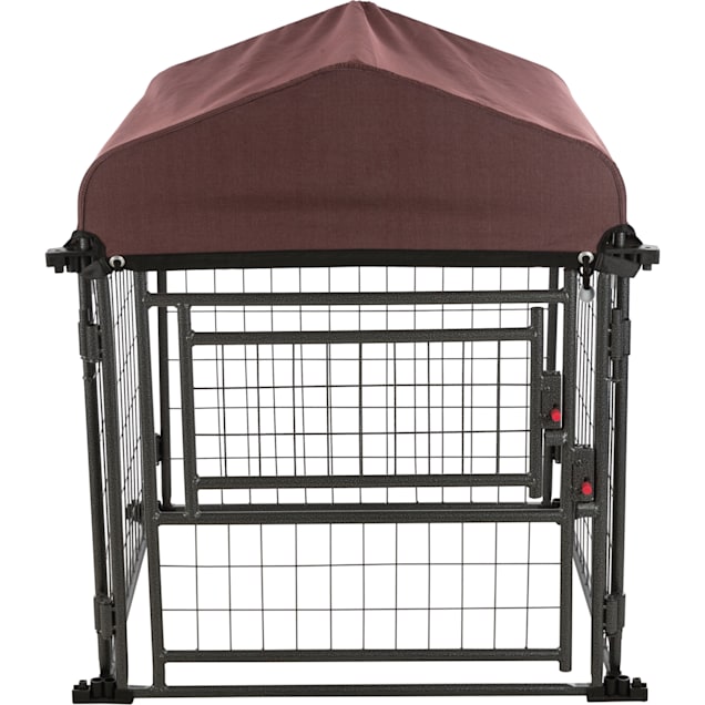 TRIXIE Pet Home Furniture Style Dog Crate, Gray, Small 