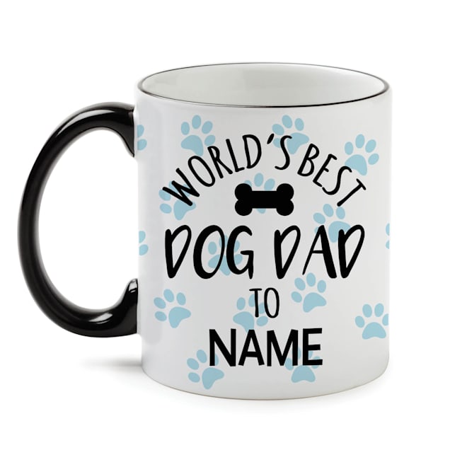 Personalised Blue Dog Mug for Dad Mug / Daddy BEST DAD 