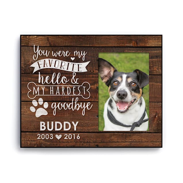Custom Personalization Solutions You Were My Hardest Goodbye Picture Frame for Dogs - Carousel image #1