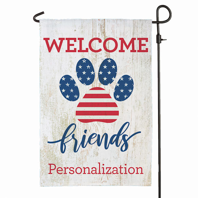 Custom Personalization Solutions Welcome Friends Patriotic Paw
