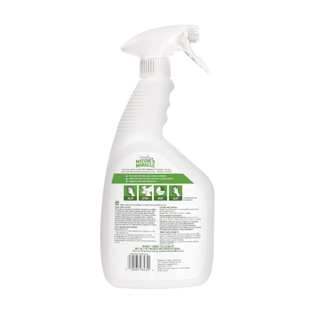 Nature's Miracle Spray Pet Stain And Odor Remover Enzymatic