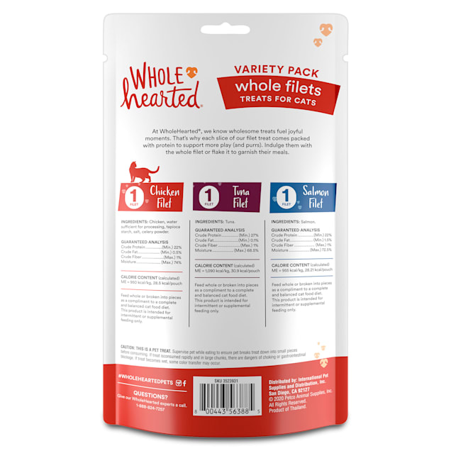 Whole hearted clearance cat treats