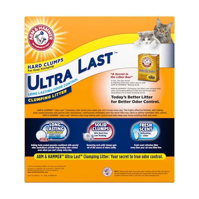 Arm Hammer Ultra Last Clumping Litter for Cats 29 lbs. Petco