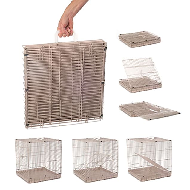 A E Cage Company Travel Bird Carrier in Sandstone 19