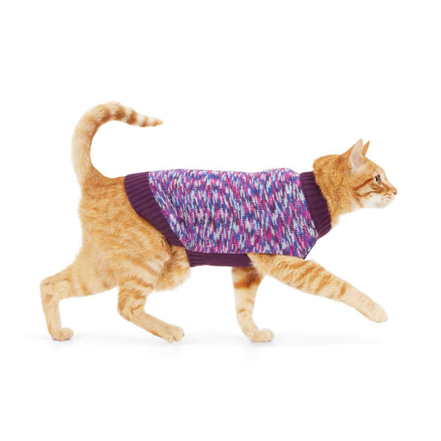 YOULY Burgundy Cat Sweater, Large/X-Large