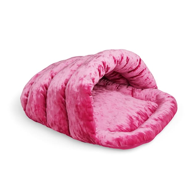 Crushed velvet cat bed hotsell