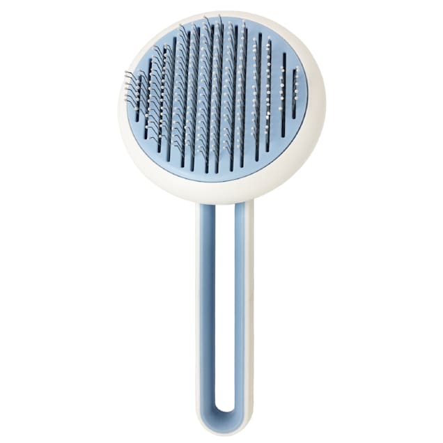 Pet Life 'Concepto' Blue Modern Bristle Grooming Pet Deshedder Comb - Carousel image #1
