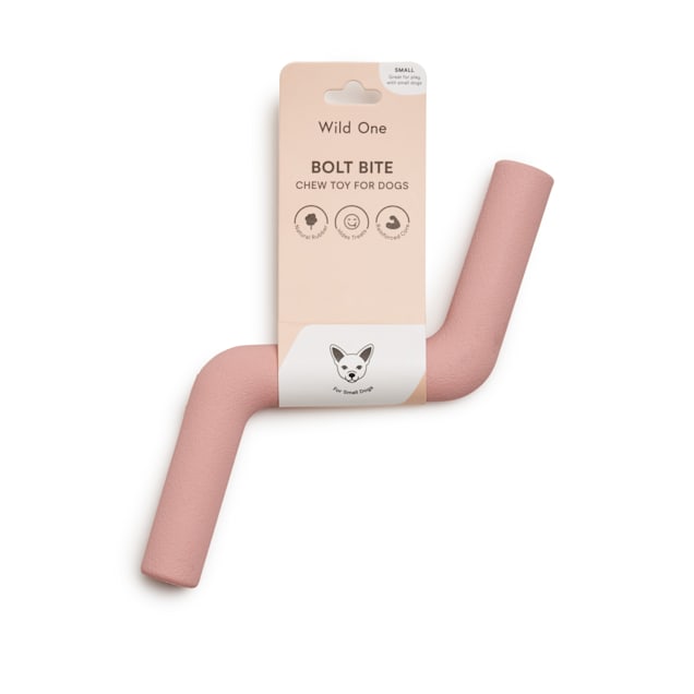 Bâton en caoutchouc Bolt Bite pour chien - Rose - Wild One – inooko