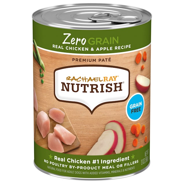 Rachael Ray Nutrish Zero Grain Real Chicken & Apple Recipe Wet Dog Food, 13 oz., Case of 12 - Carousel image #1