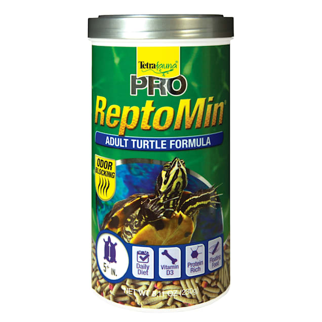 TETRAFAUNA ReptoMin Floating Food Sticks Reptile Food, 3.17-oz jar