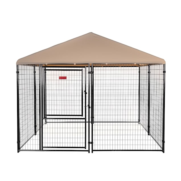 Lucky Dog Khaki STAY Series Presidential Kennel, 120" L X 120" W X 72" H - Carousel image #1