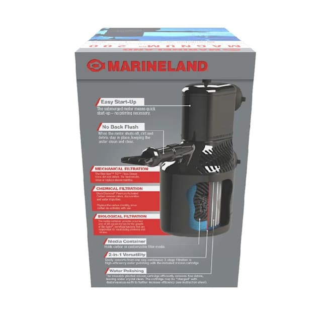 Marineland Magnum 200 Polishing Interal Canister Filter Petco