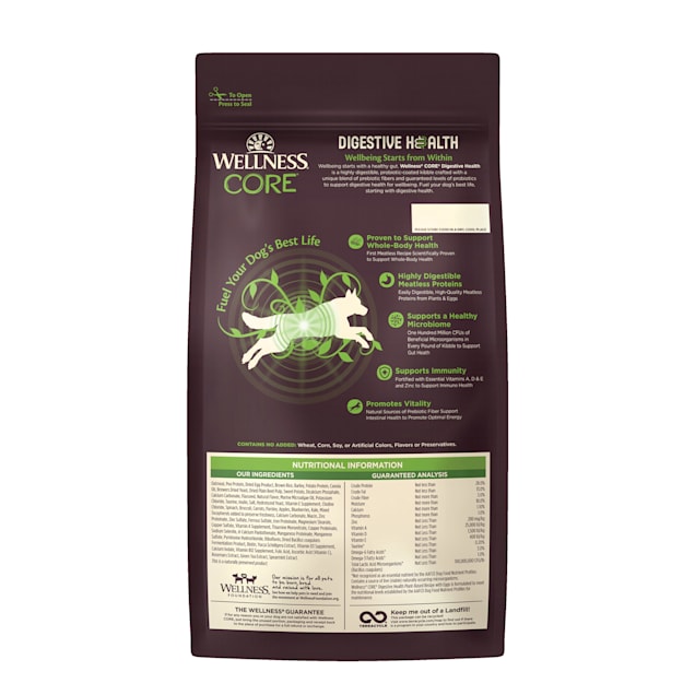 Wellness CORE Digestive Health Plant Egg Based Dry Dog Food 4