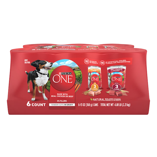 Purina ONE Tender Cuts Chicken Beef Gravy Variety Pack