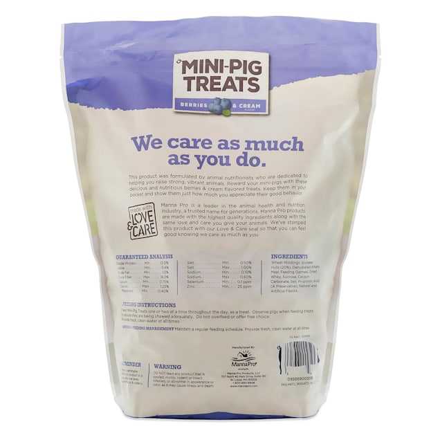 Manna Pro Mini Pig Treats Berries Cream Flavor 4 lbs. Petco