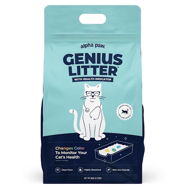 Alpha Paw Genius Crystal Litter with Health Indicator for Cat 6