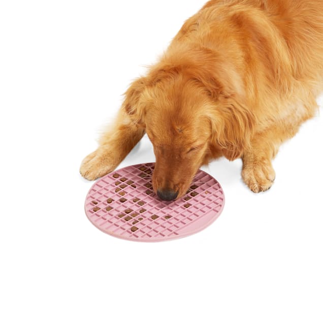 EveryYay Blush Dog Treat Mat, 11" L X 11" W X 0.3" H