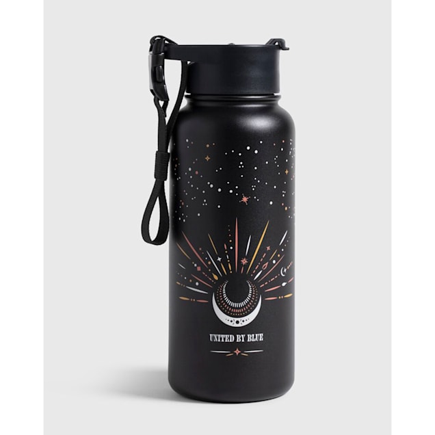 United By Blue Insulated Celestial Black Stainless Steel Water Bottle For Dogs, 32 oz. - Carousel image #1