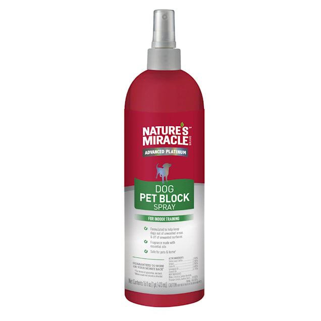 Nature's Miracle Advanced Platinum Dog Pet Block Repellent Spray, 16 fl.  oz.