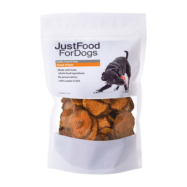 JustFoodForDogs Sweet Potato Dog Treats, 2.5 oz. - Carousel image #1