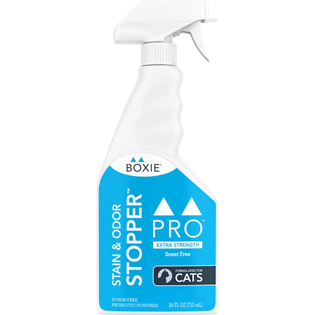 Boxiecat BoxiePro Extra Strength Unscented Stain & Odor Stopper for Cats, 24 fl. oz. - Carousel image #1
