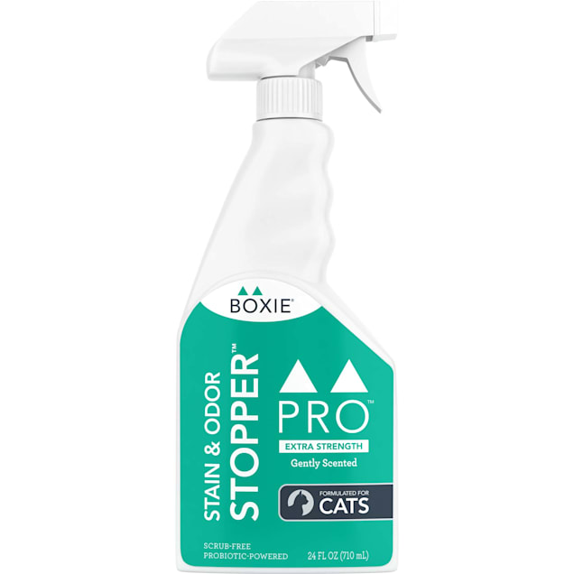 Boxiecat BoxiePro Extra Strength Gently Scented Stain & Odor Stopper for Cats, 24 fl. oz. - Carousel image #1