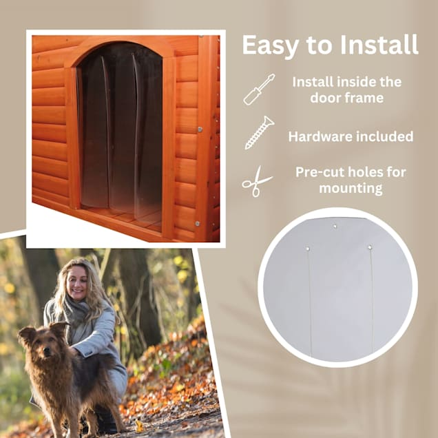 Dog house store door cover