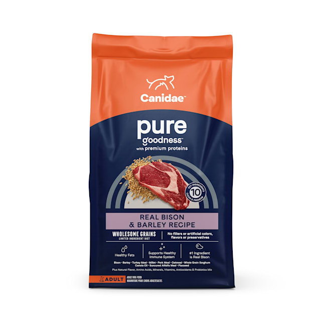 Canidae Pure Farm To Bowl Free-Range Bison & Barley Recipe Dog Food, 24 lbs. - Carousel image #1