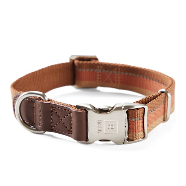 Reddy Tan Stripe Dog Collar, Small Petco