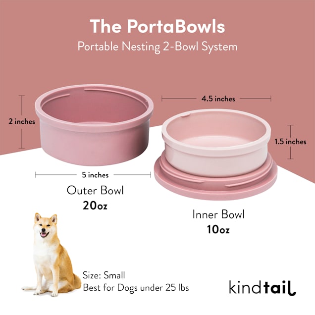 Dog bowl with sale storage