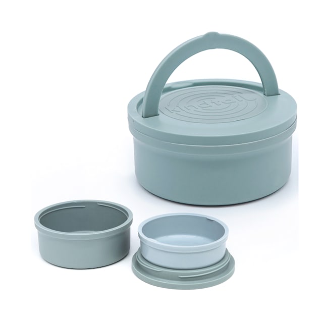 KindTail Light Green Portable Food Storage Dog Bowl 3.75 Cups Petco