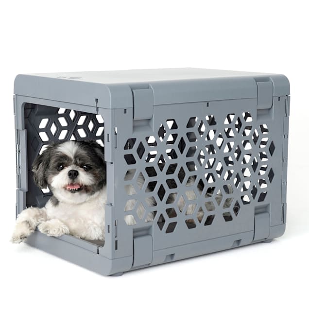 Collapsible top pet crate