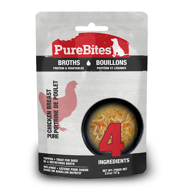PureBites Chicken Vegetables Broths Dog Treats 2 oz. Petco