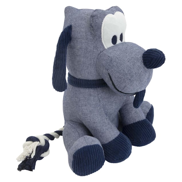 sticker zuiverheid rietje Harry Barker Blue Chambray Pluto Dog Toy | Petco