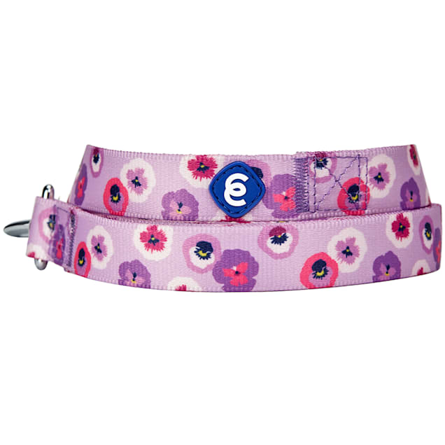 Blueberry Pet Essentials Light Purple Floral Dog Leash, Small - Carousel image #1