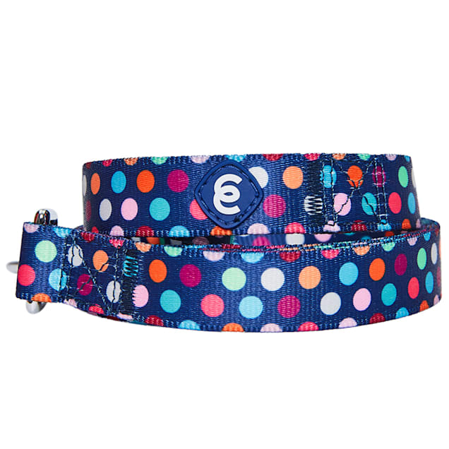 Blueberry Pet Essentials Rainbow Polka Dots Dog Leash Small Petco