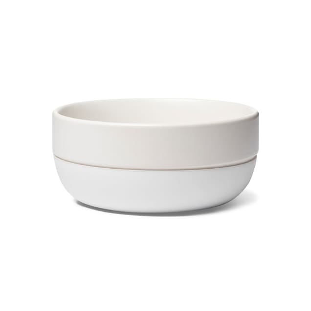 Plain white dog bowl deals