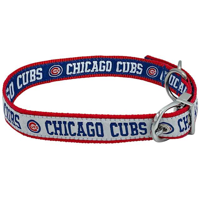 Pets First Chicago Cubs Reversible Dog Collar, Medium