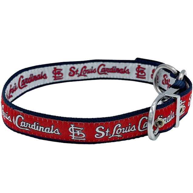Pets First St. Louis Cardinals Reversible Dog Collar, Medium - Carousel image #1