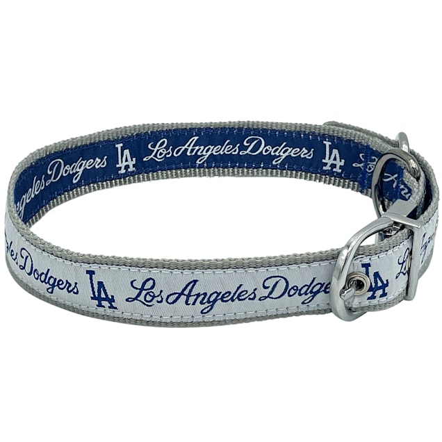 Pets First Los Angeles Dodgers Reversible Dog Collar Medium