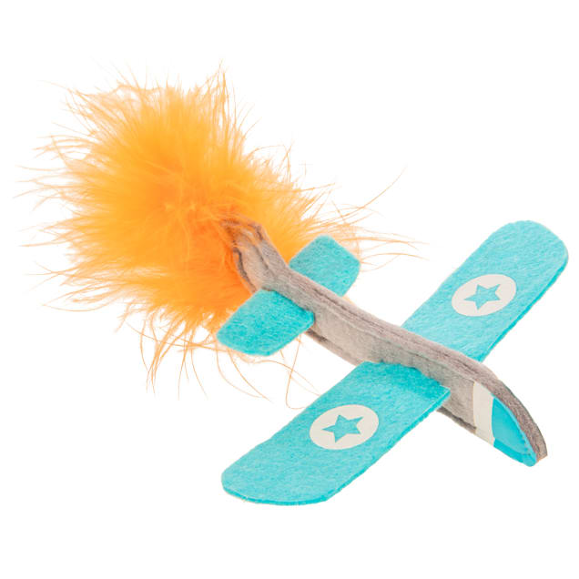 Petlinks Felty Flyer Catnip & Silvervine Launcher Cat Toy, Small - Carousel image #1