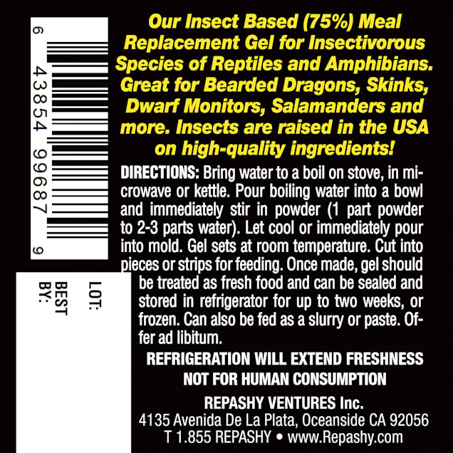 Pro Bugs Repashy Grub Pie Insectivore Premix Gel 3 oz. Petco