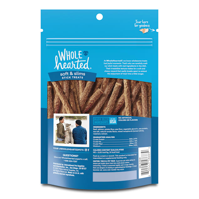 Wholehearted soft and chewy stick treats top