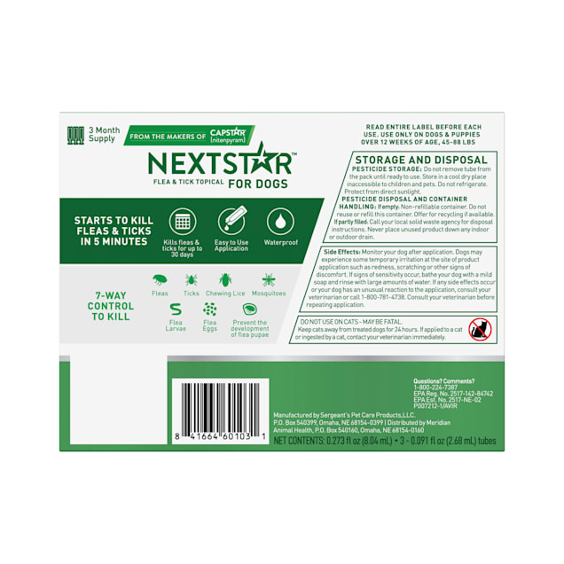 Capstar for hot sale ticks